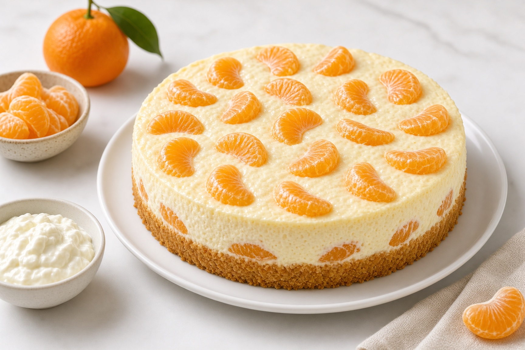 Mandarinen Quarktorte